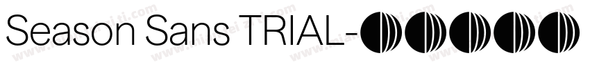 Season Sans TRIAL字体转换